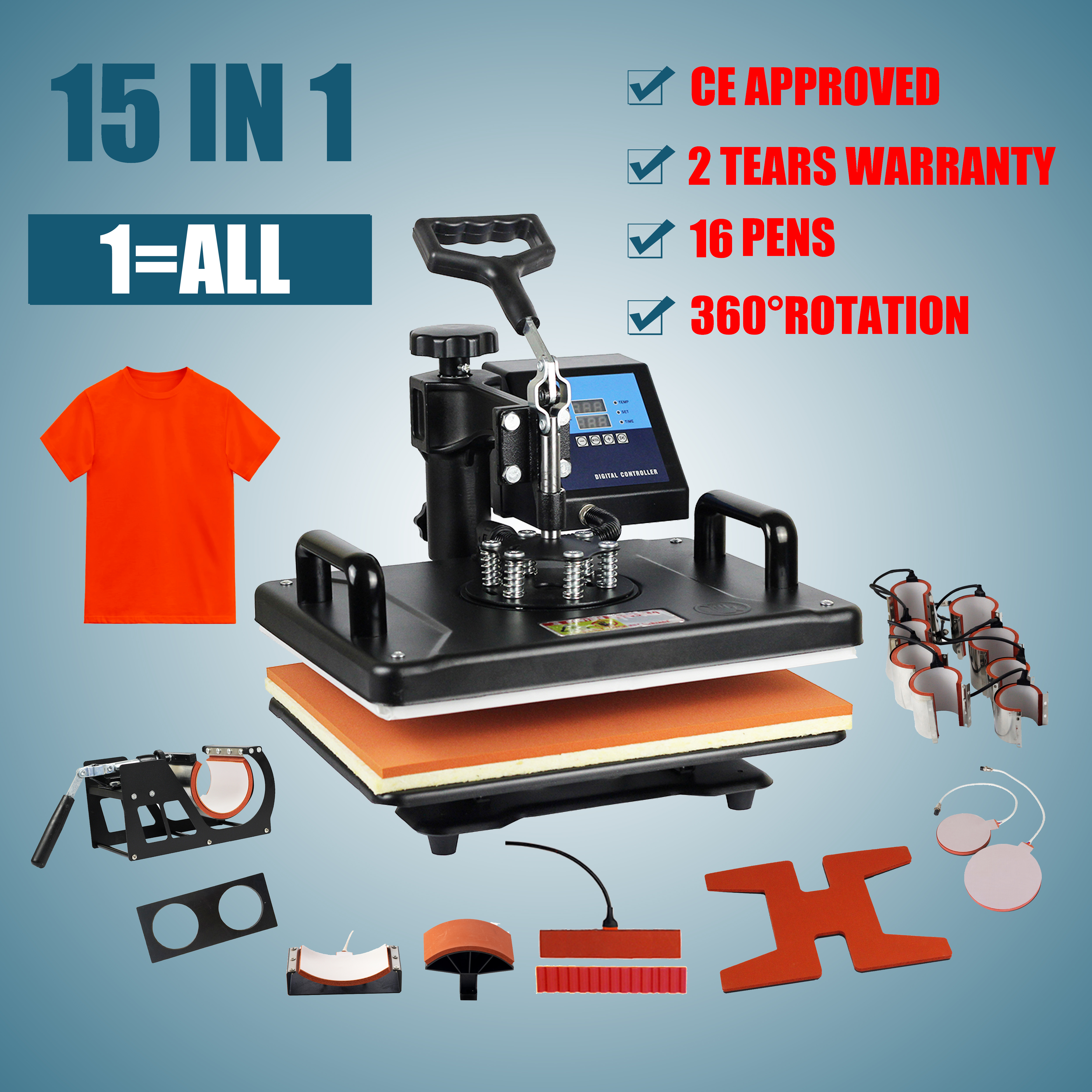 15-in-1 Multifunctional Sublim - đánh giá và giá Commercial Printing Press