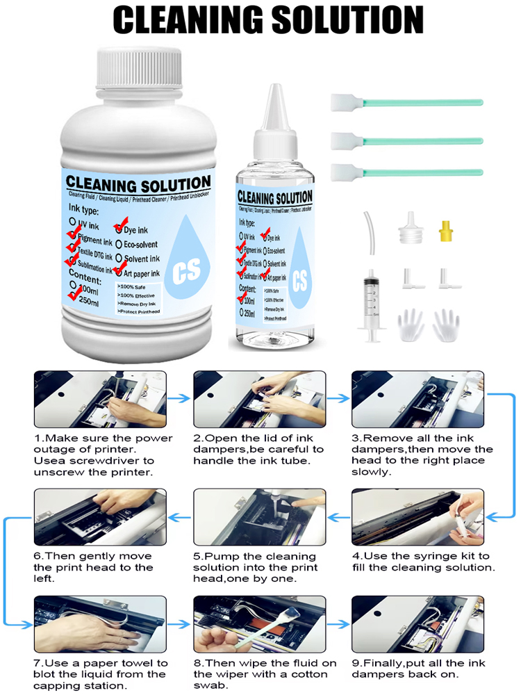 100ML Power Cleaning Liquid In - đánh giá và giá Sublimation Ink 100Ml
