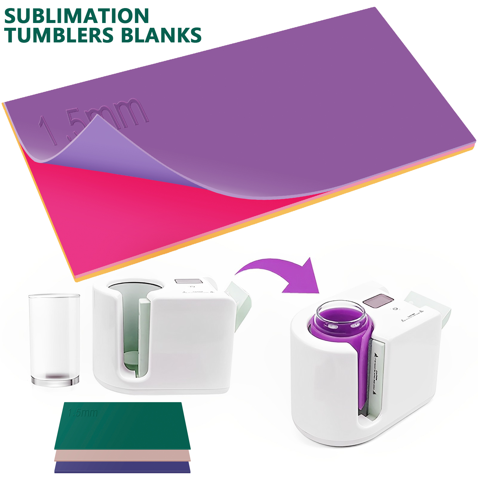 3Pcs Sublimation Tumbler Wrap  - đánh giá và giá Commercial Printing Press
