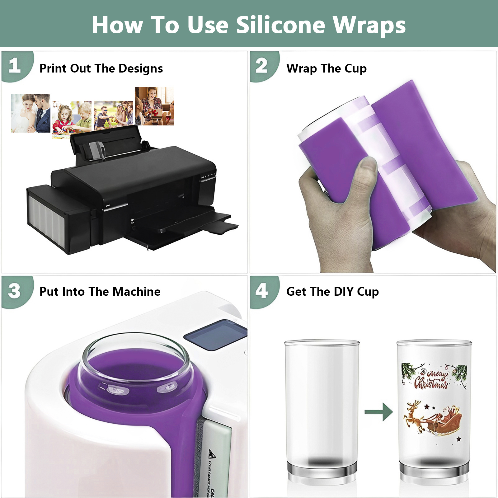 3Pcs Sublimation Tumbler Wrap  - đánh giá và giá Commercial Printing Press