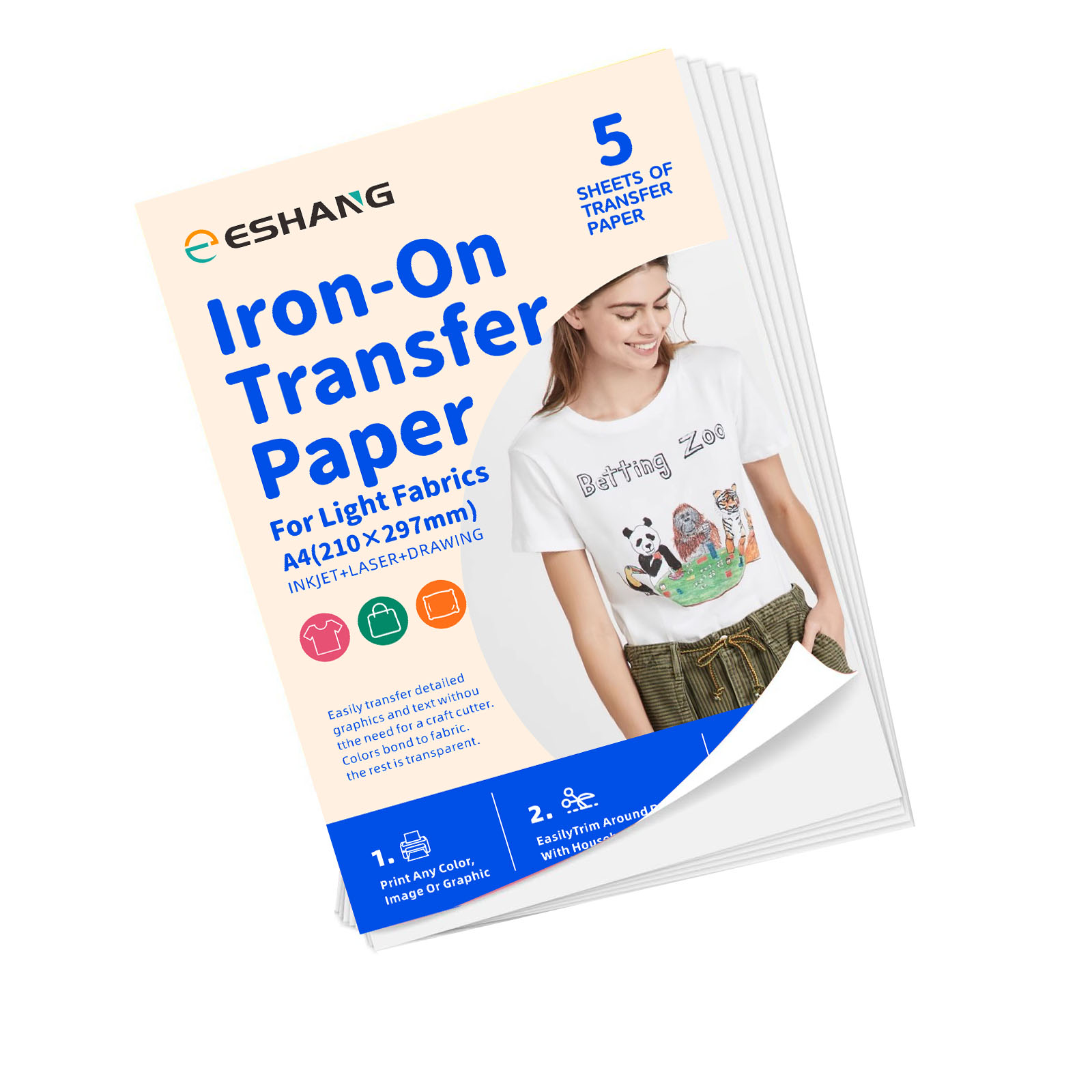 5 Sheets A4 Heat Transfer Pape - đánh giá và giá Heat Transfer Vinyl Roll