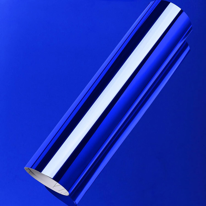 Premium Stretchable Blue Chrom - đánh giá và giá Heat Transfer Vinyl Roll