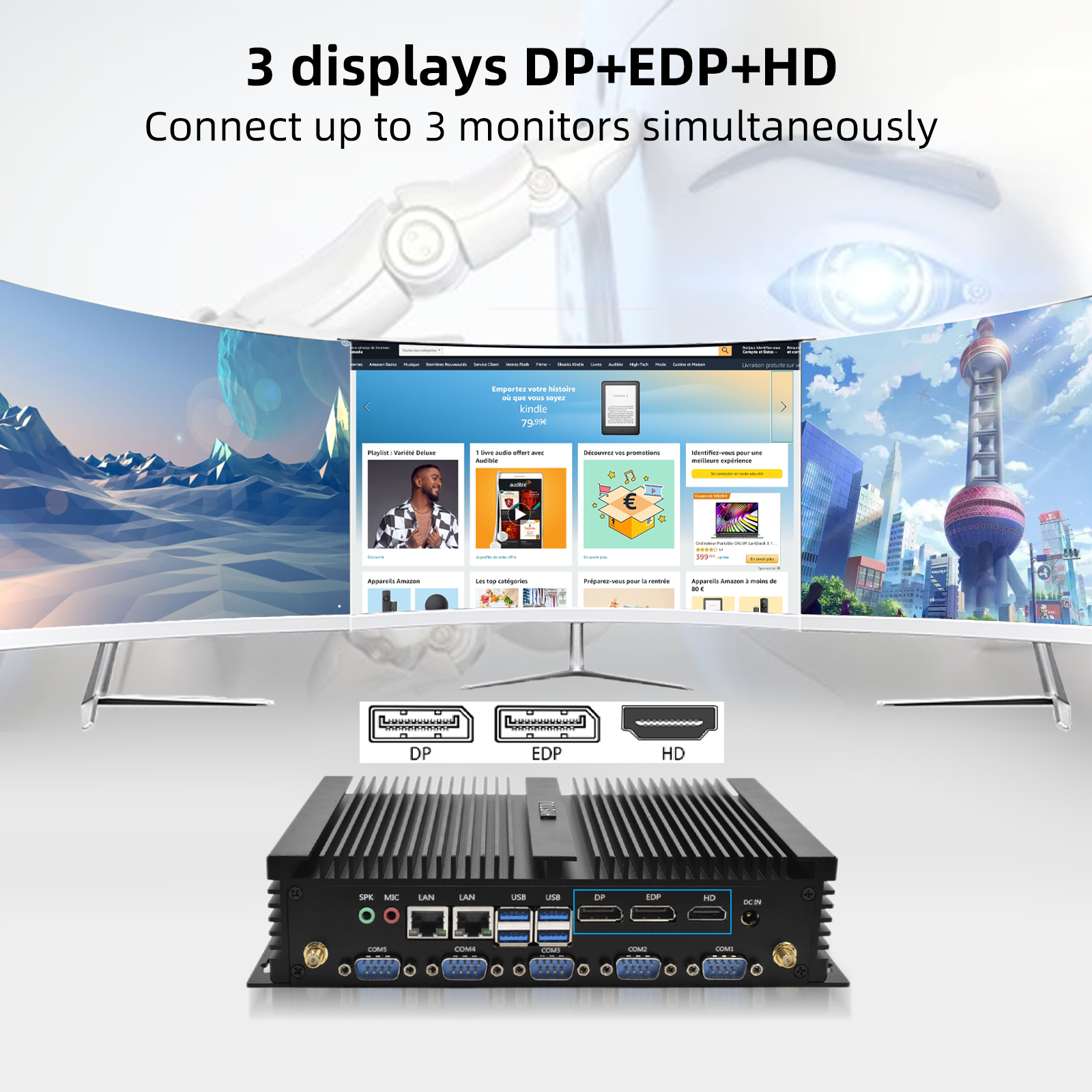 i7 8550U Fanless Mini PC Dual  - đánh giá và giá Commercial Printing Industry