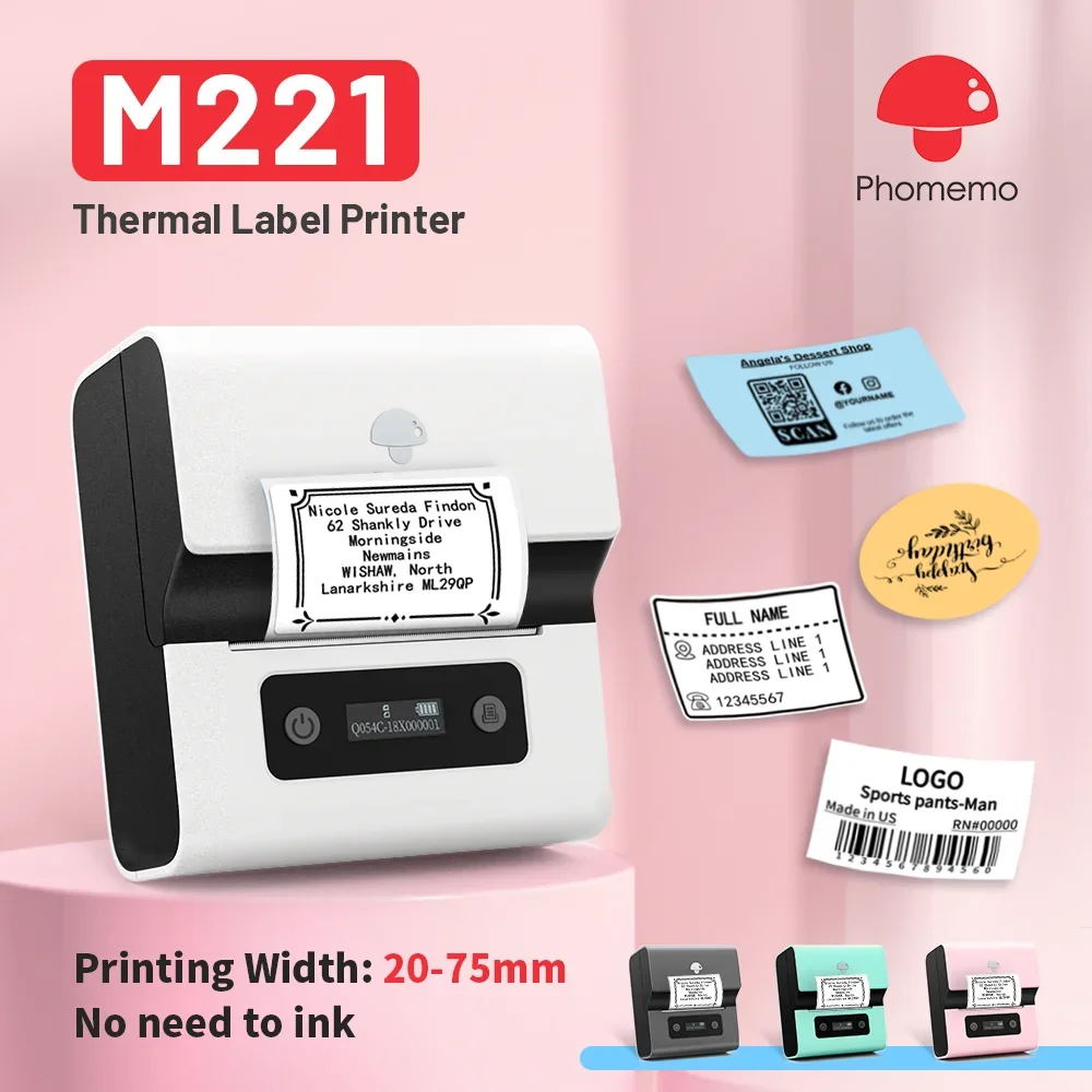 Phomemo M221 Portable Printer  - đánh giá và giá Commercial Printing Press