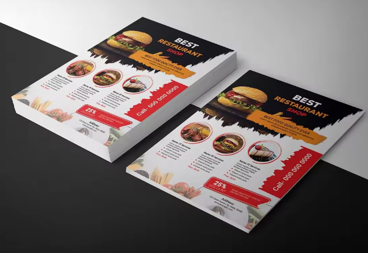 Customized A5 A6 high-quality  - đánh giá và giá Commercial Flyer Printing