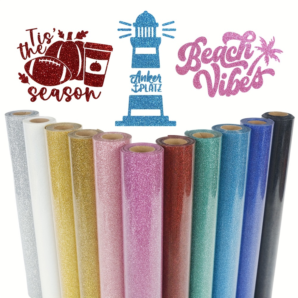 1 Pack, Glitter HTV Heat Trans - đánh giá và giá Heat Transfer Vinyl Roll