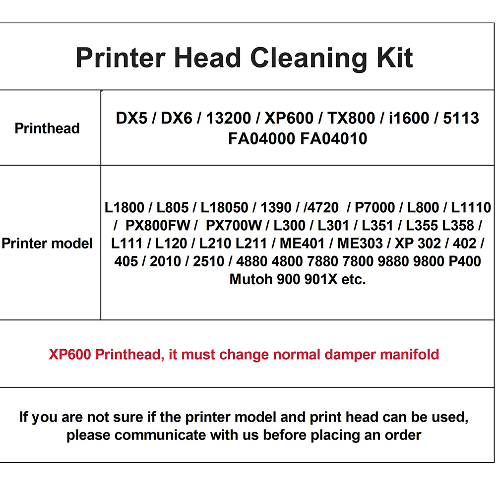 8 Channels Printhead Cleaning  - đánh giá và giá Print Head Cleaning Kit